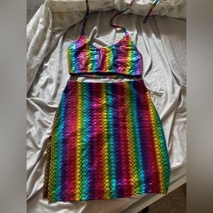 Rainbow two piece (skirt and top)